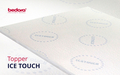 Topper Ice Touch 140x190 cm, memory foam Arctic Gel, 4 cm, husa detasabila, lavabila