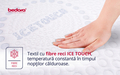 Topper Ice Touch 180x200 cm, memory foam Arctic Gel, 4 cm, husa detasabila, lavabila